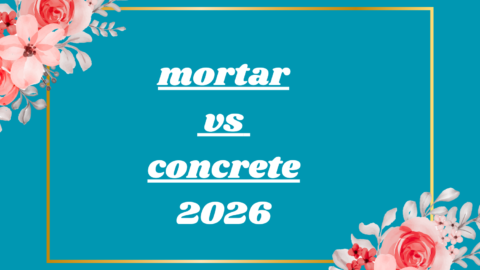 mortar vs concrete
