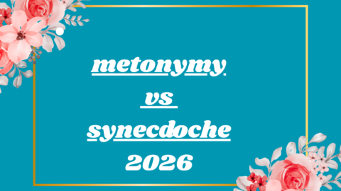 metonymy vs synecdoche