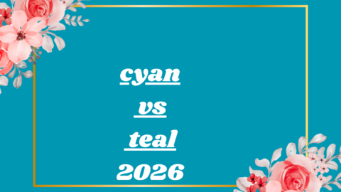 cyan vs teal