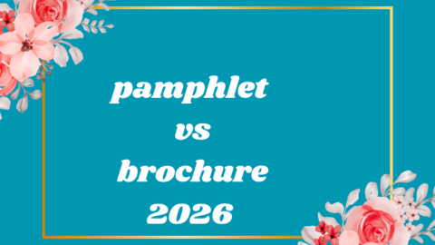 Pamphlet vs Brochure