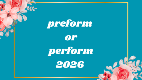 preform or perform