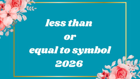 less than or equal to symbol